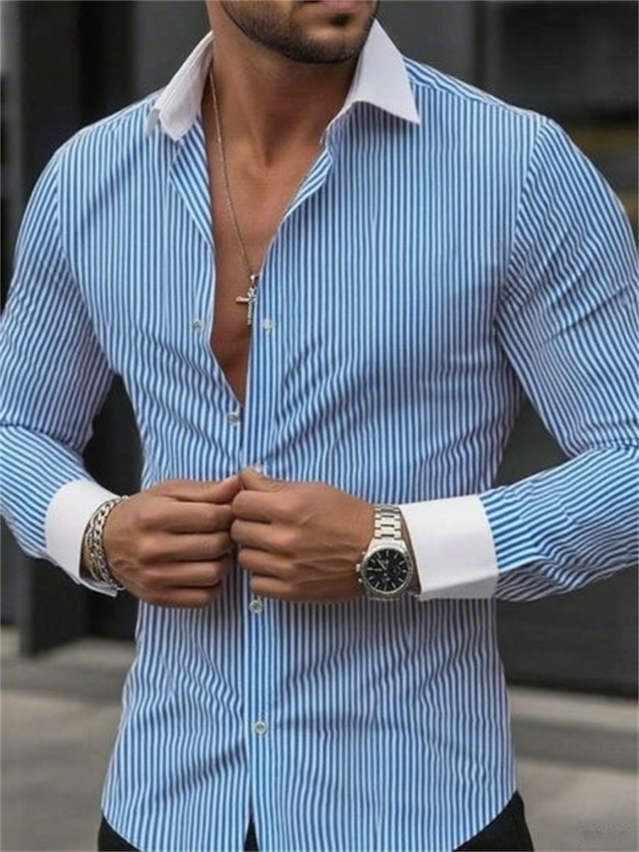 Men Formal Wear Shop - قميص رجالي رسمي ذو قصة ضيقة