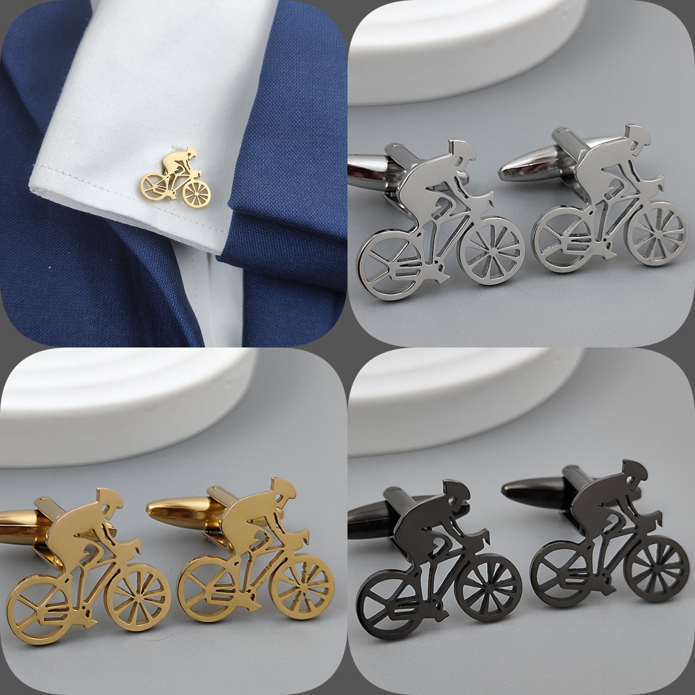 Men'S Formal Wear Ties - أزرار أكمام للرجال مطلية بالذهب لمتسابقي