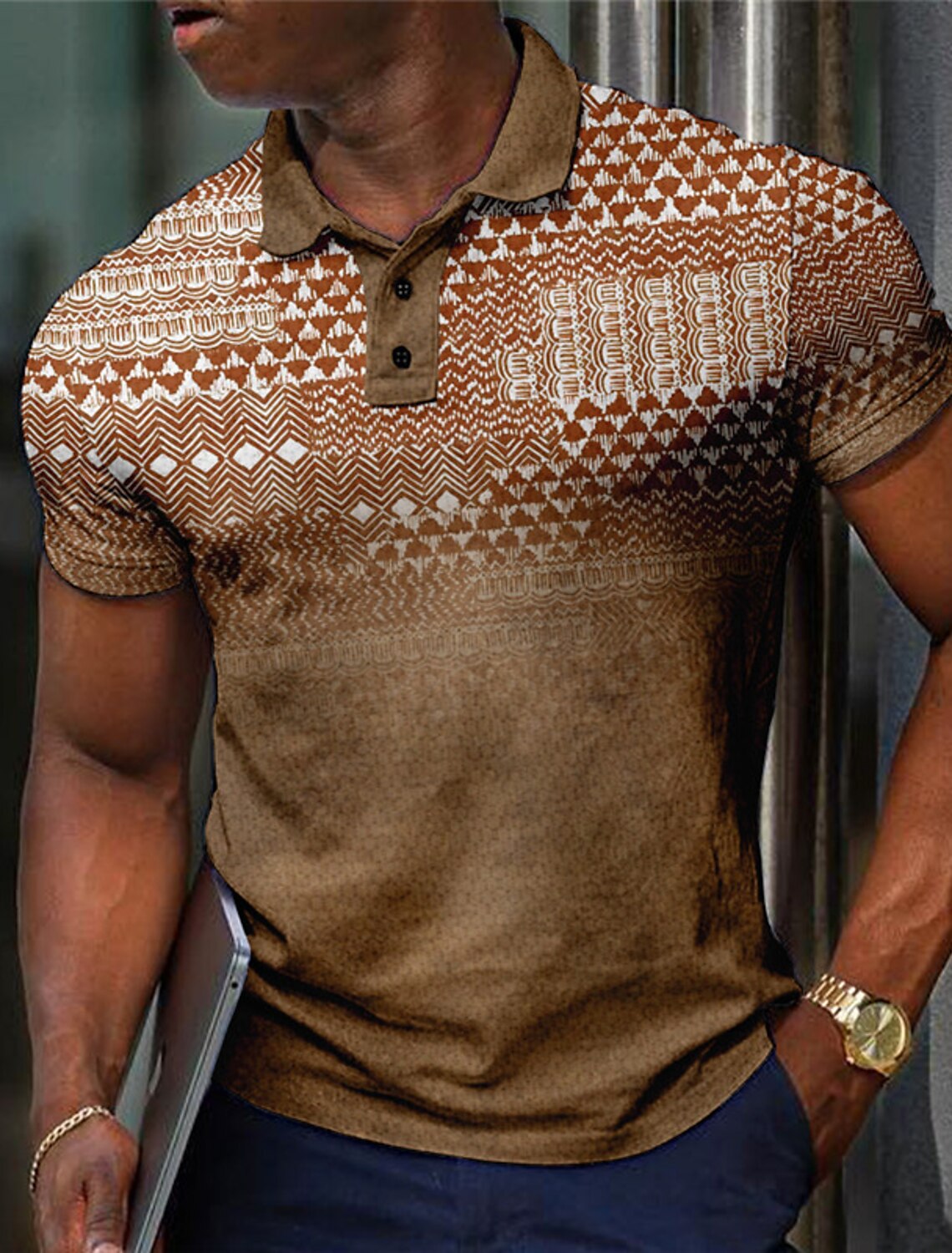 أزياء الرجال قمصان بولو منقوشة - مراجعة Men'S Polo Formal Wear وسعره