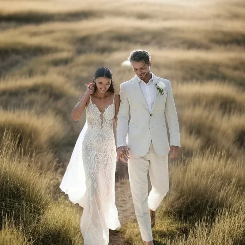 الكتان الزفاف سهرة للرجال الصي - مراجعة Men Formal Wear Summer وسعره