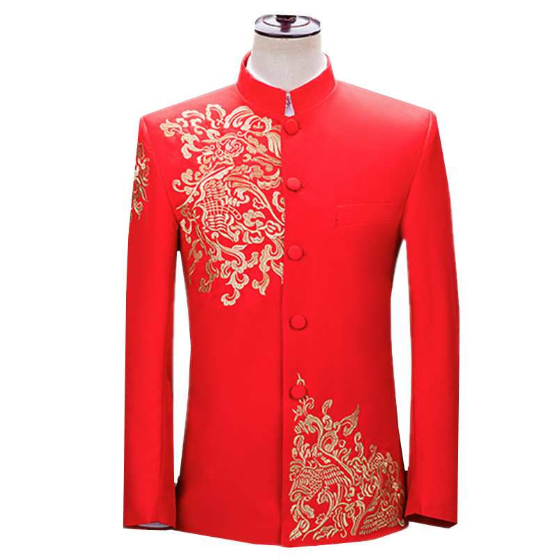 جاكيت بدلة رجالي جديد مطرز بتص - مراجعة Men'S Vintage Formal Wear وسعره