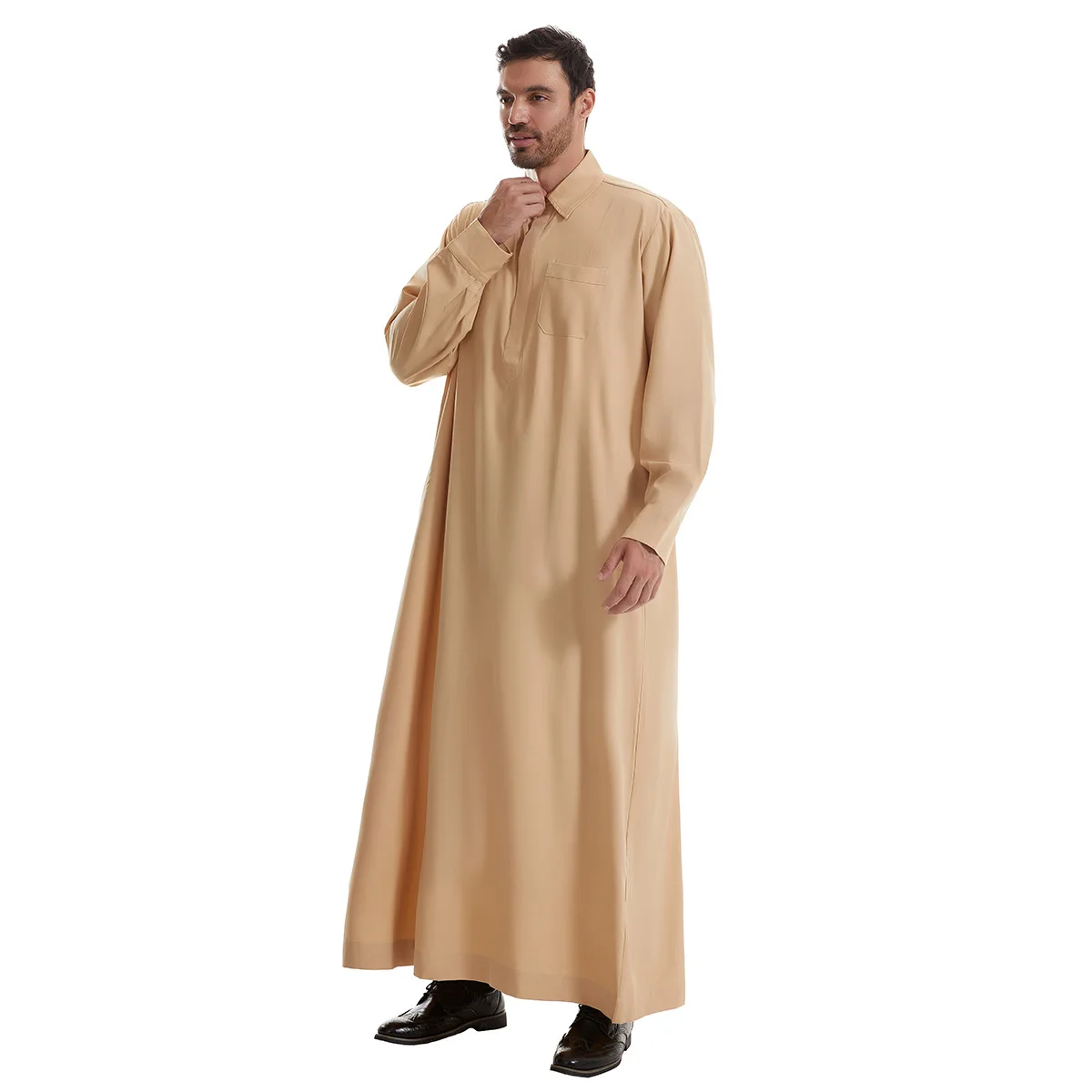 ثوب رجالي طويل بياقة، زي إسلام - مراجعة Men Formal Wear Dubai وسعره
